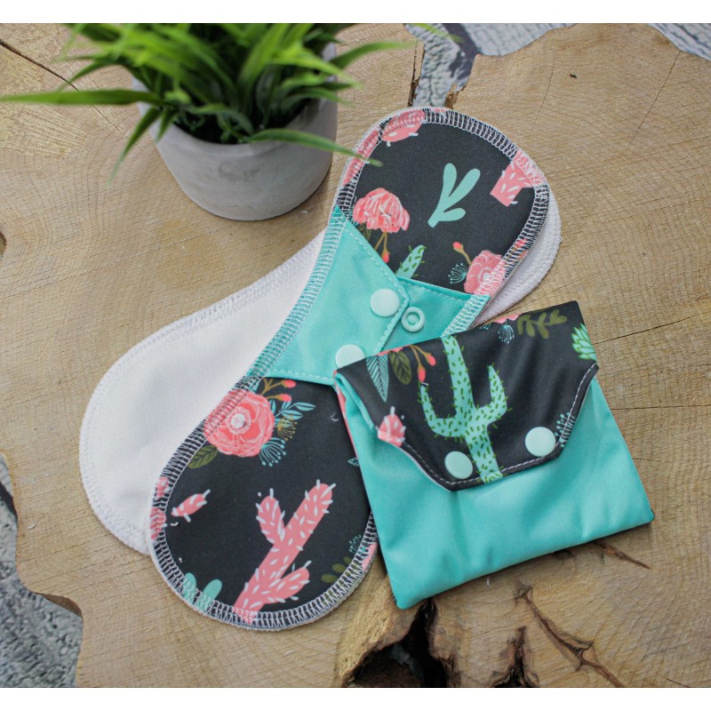 Flowered cactus - Sanitary pads - Made to order